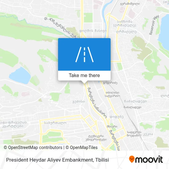 President Heydar Aliyev Embankment map