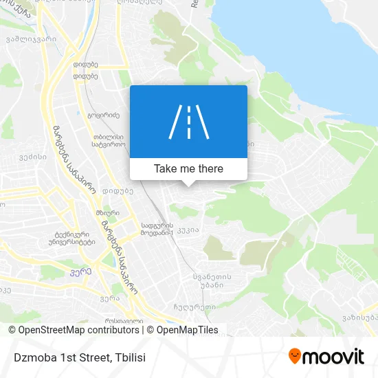 Dzmoba 1st Street map