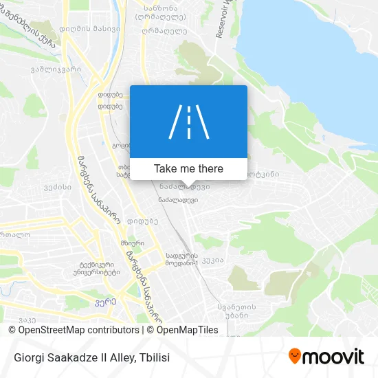 Giorgi Saakadze II Alley map
