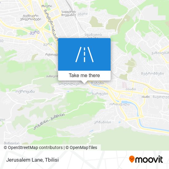 Jerusalem Lane map