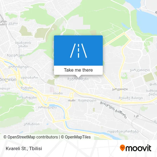 Kvareli St. map