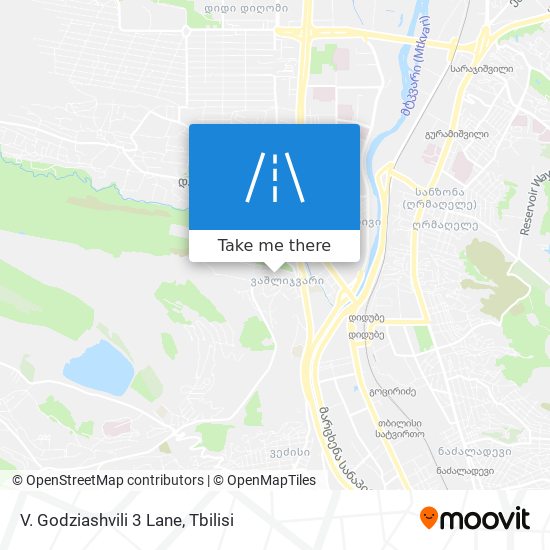 V. Godziashvili 3 Lane map