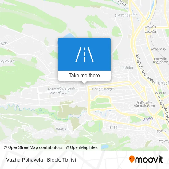 Карта Vazha-Pshavela I Block