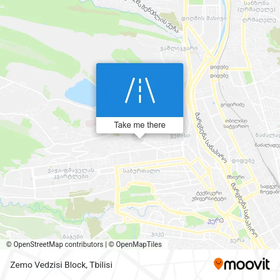 Карта Zemo Vedzisi Block