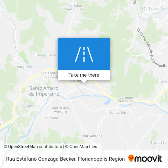 Rua Estéfano Gonzaga Becker map
