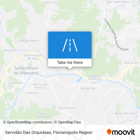 Servidão Das Orquídeas map