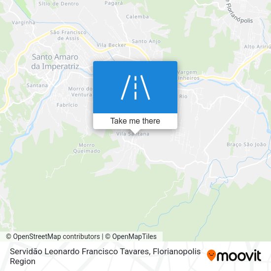 Servidão Leonardo Francisco Tavares map