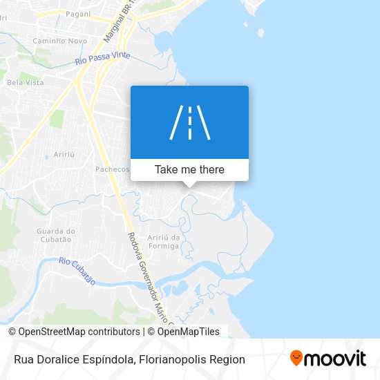 Rua Doralice Espíndola map