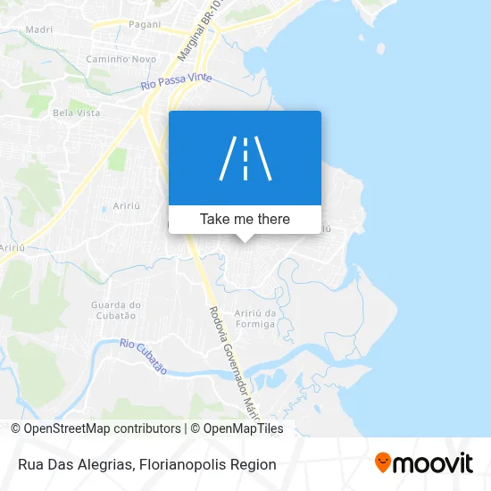 Rua Das Alegrias map