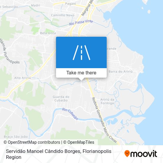 Servidão Manoel Cândido Borges map