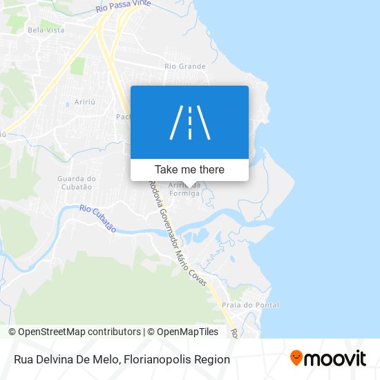 Mapa Rua Delvina De Melo