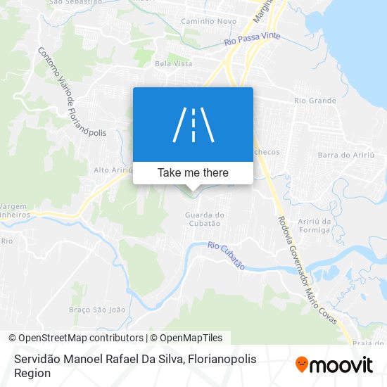 Servidão Manoel Rafael Da Silva map