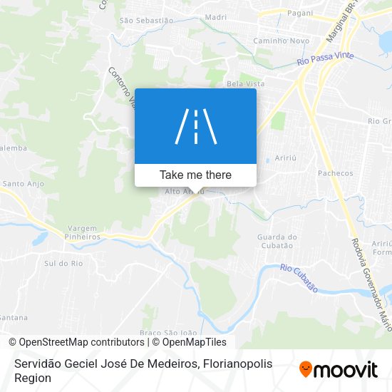 Servidão Geciel José De Medeiros map