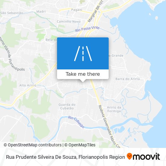 Mapa Rua Prudente Silveira De Souza