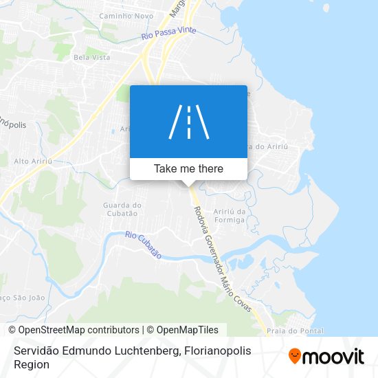 Servidão Edmundo Luchtenberg map