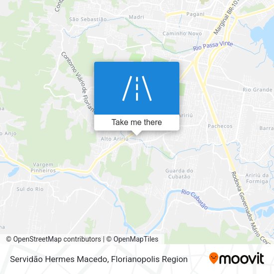 Servidão Hermes Macedo map