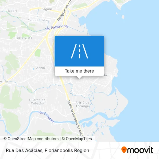 Rua Das Acácias map