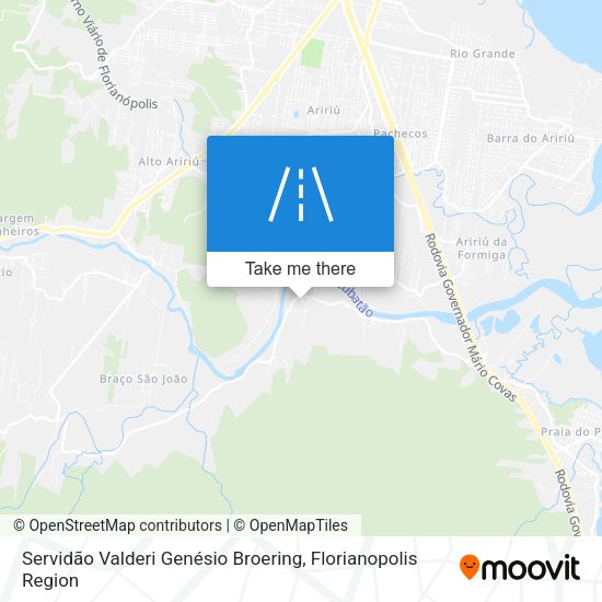 Servidão Valderi Genésio Broering map