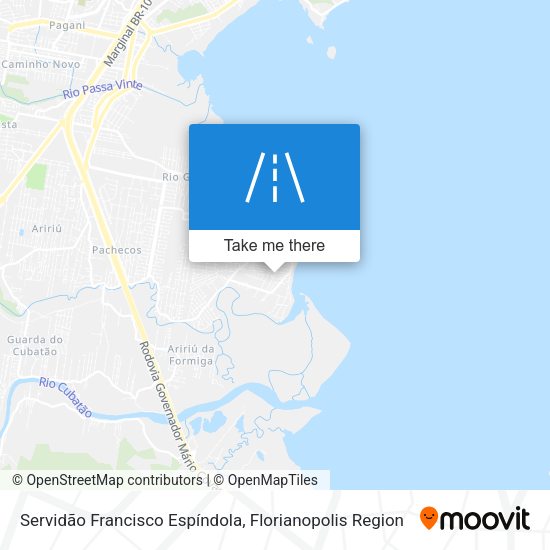 Servidão Francisco Espíndola map