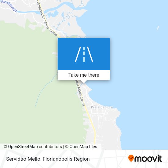 Servidão Mello map