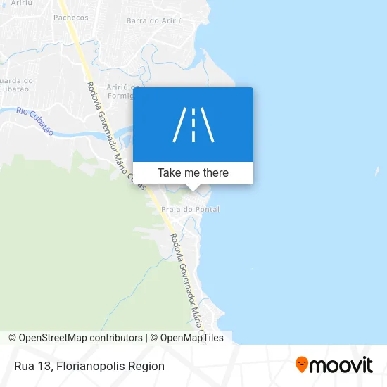 Rua 13 map