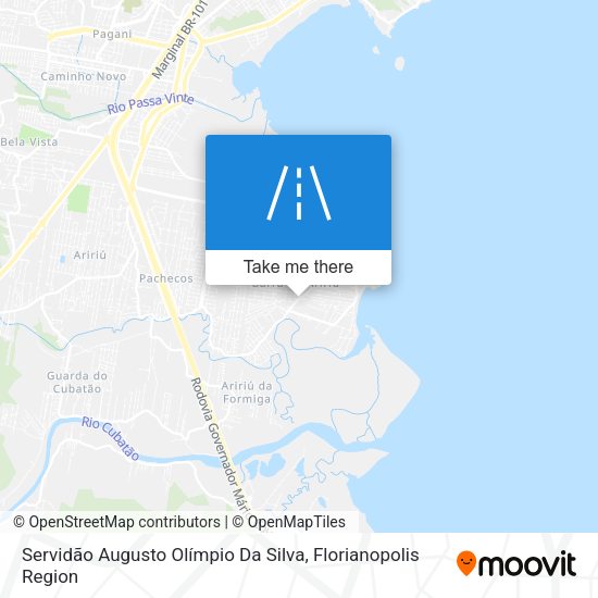 Servidão Augusto Olímpio Da Silva map