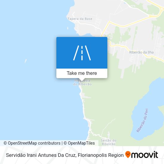 Servidão Irani Antunes Da Cruz map