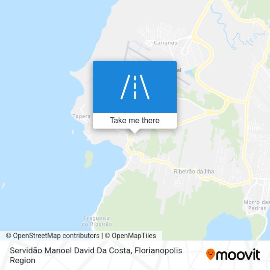 Servidão Manoel David Da Costa map