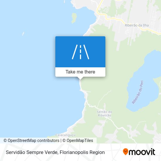 Servidão Sempre Verde map
