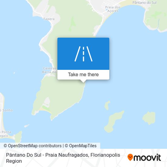 Pântano Do Sul - Praia Naufragados map