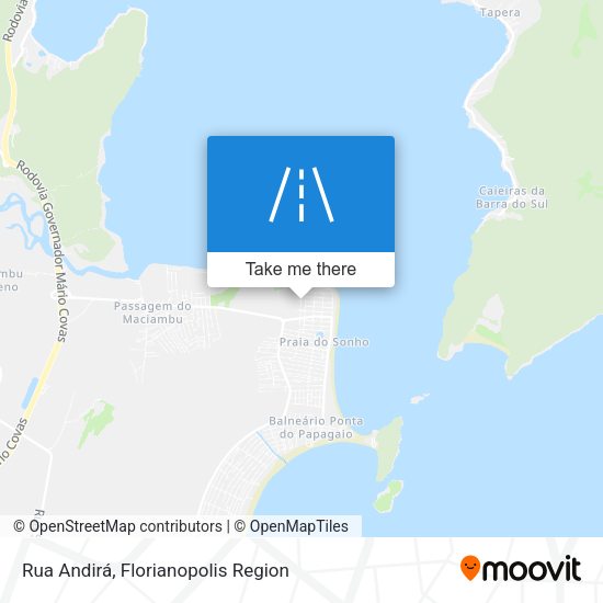 Rua Andirá map