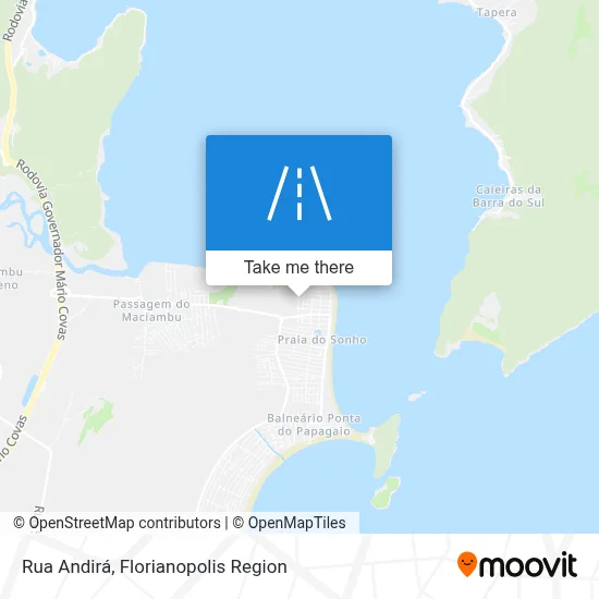 Rua Andirá map