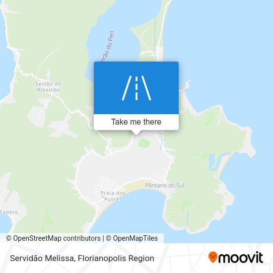 Servidão Melissa map