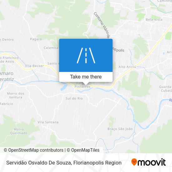 Servidão Osvaldo De Souza map