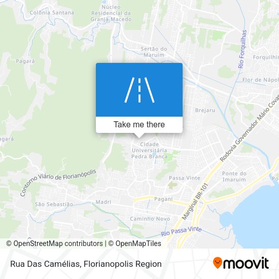 Rua Das Camélias map