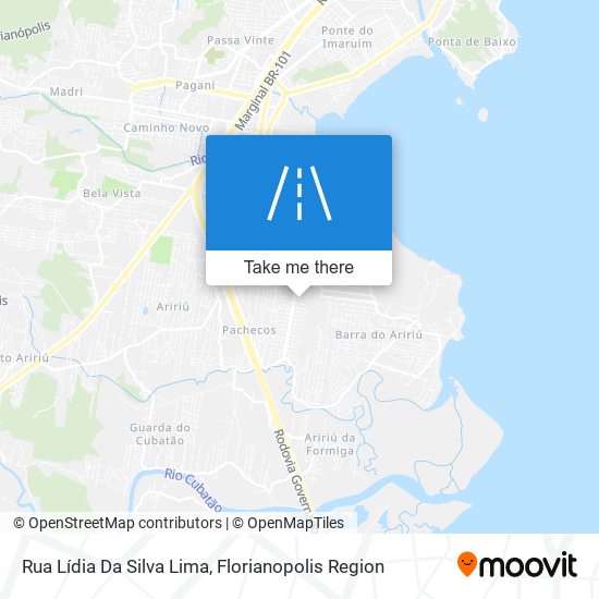 Mapa Rua Lídia Da Silva Lima