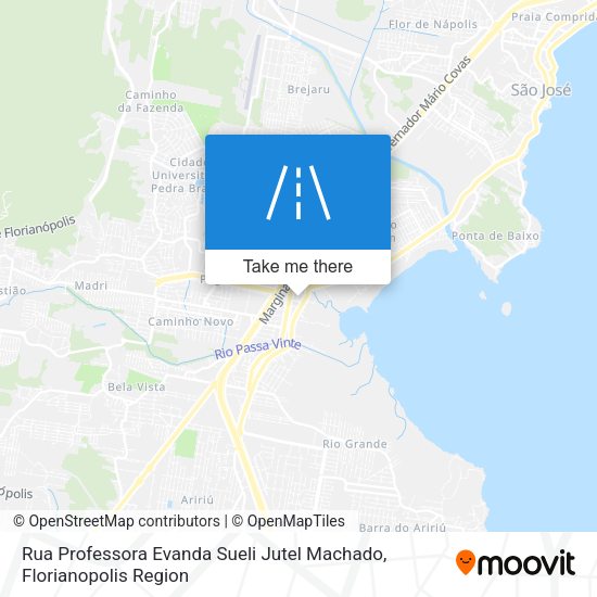 Rua Professora Evanda Sueli Jutel Machado map