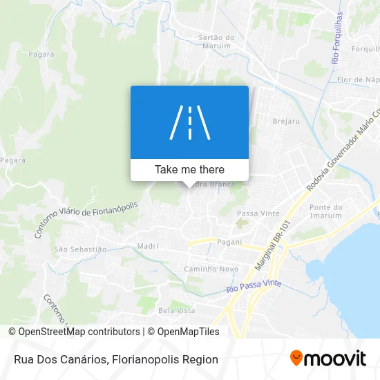 Rua Dos Canários map