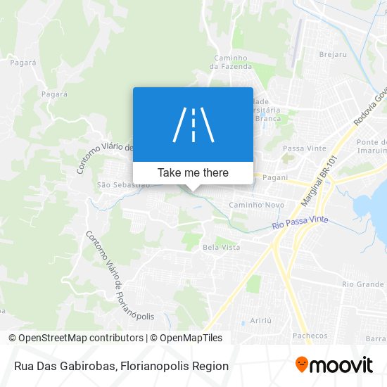 Rua Das Gabirobas map