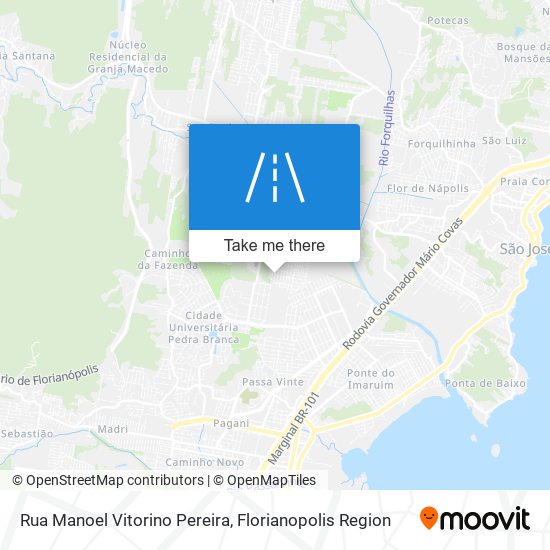 Mapa Rua Manoel Vitorino Pereira