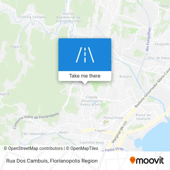 Rua Dos Cambuís map