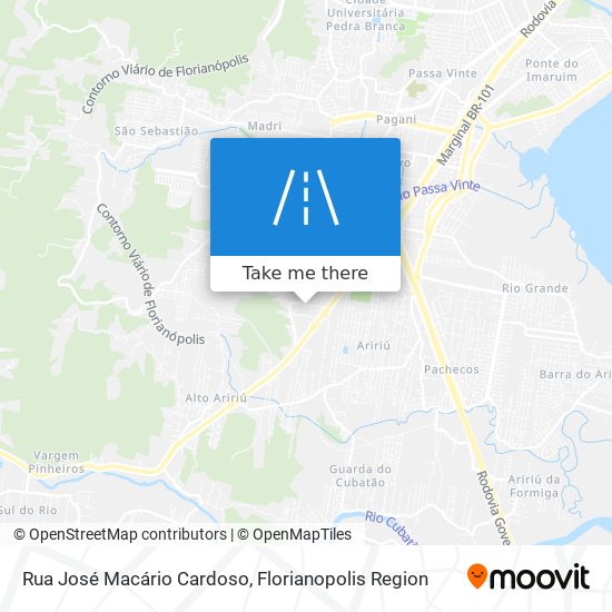 Rua José Macário Cardoso map