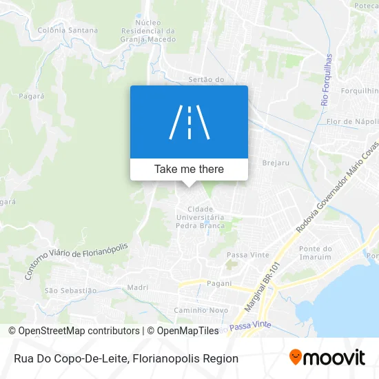 Rua Do Copo-De-Leite map