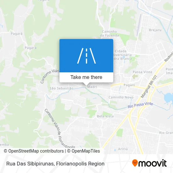 Rua Das Sibipirunas map