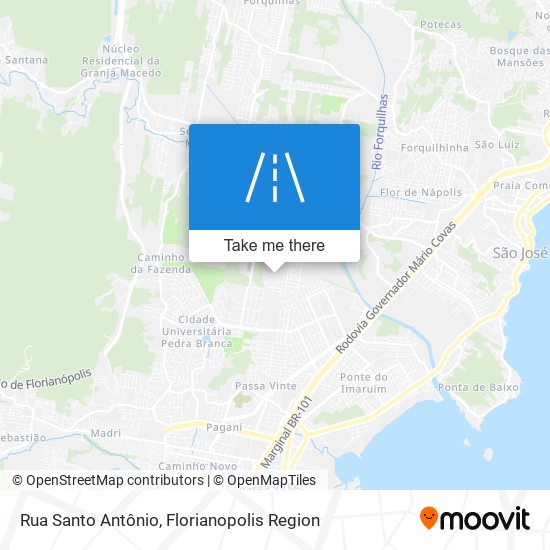 Rua Santo Antônio map