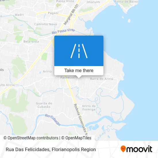 Rua Das Felicidades map