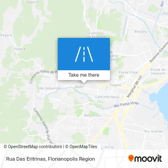 Rua Das Eritrinas map