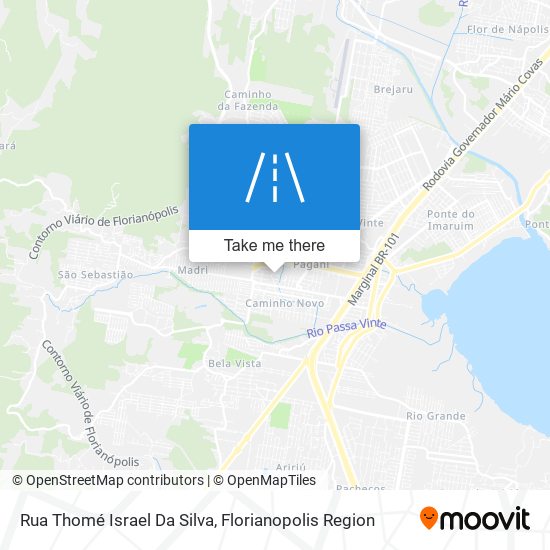 Mapa Rua Thomé Israel Da Silva