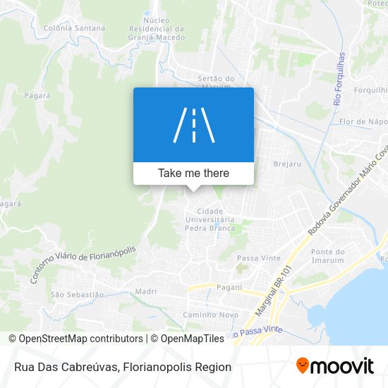 Rua Das Cabreúvas map