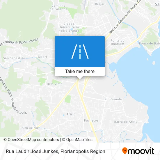 Mapa Rua Laudir José Junkes
